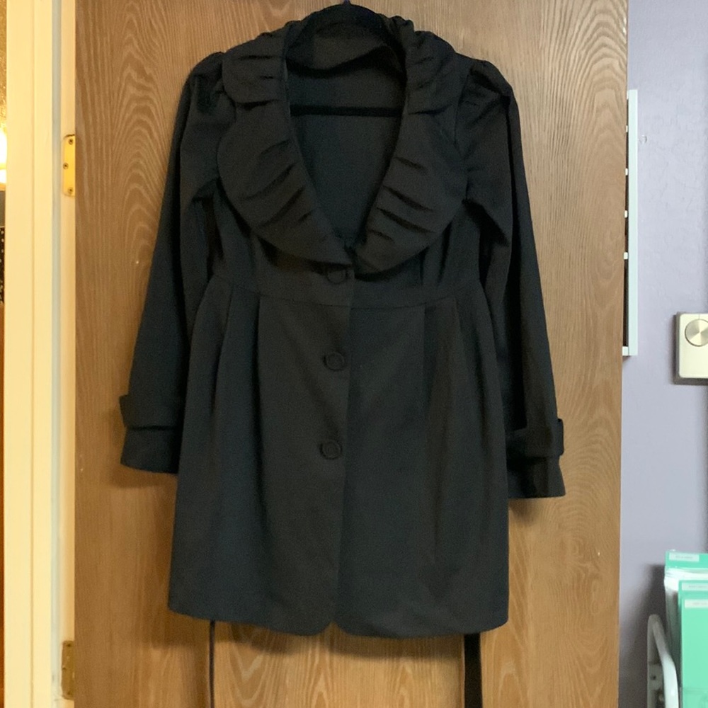 Fever Black Peplum Jacket